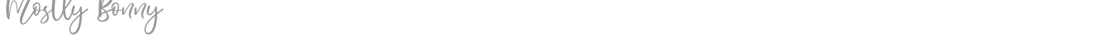Mostly Bonny font preview